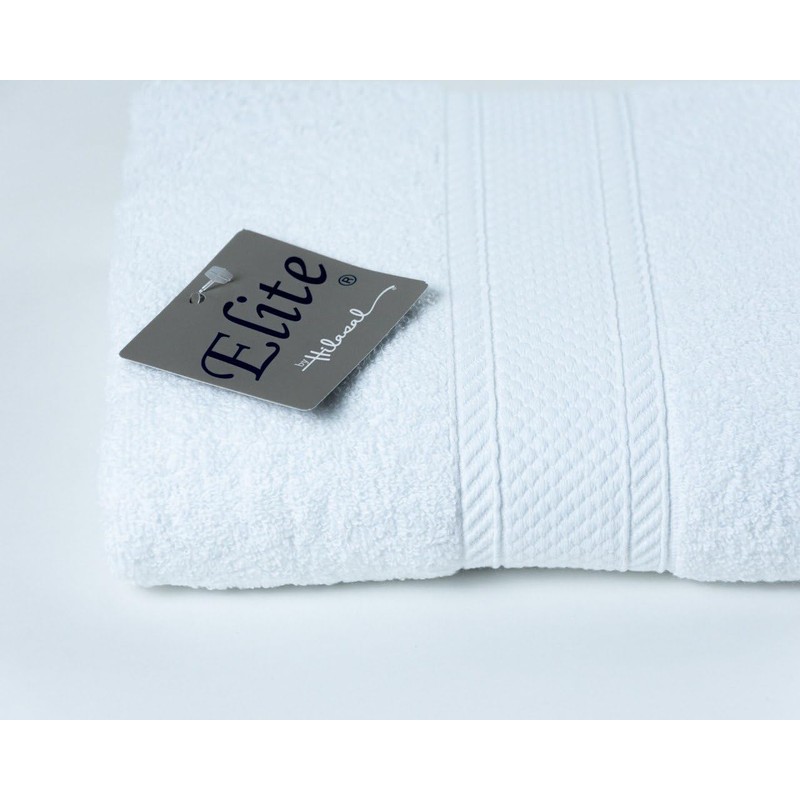 Hilasal Toalla de Baño Linea Elite, Color Blanco 100% algodón