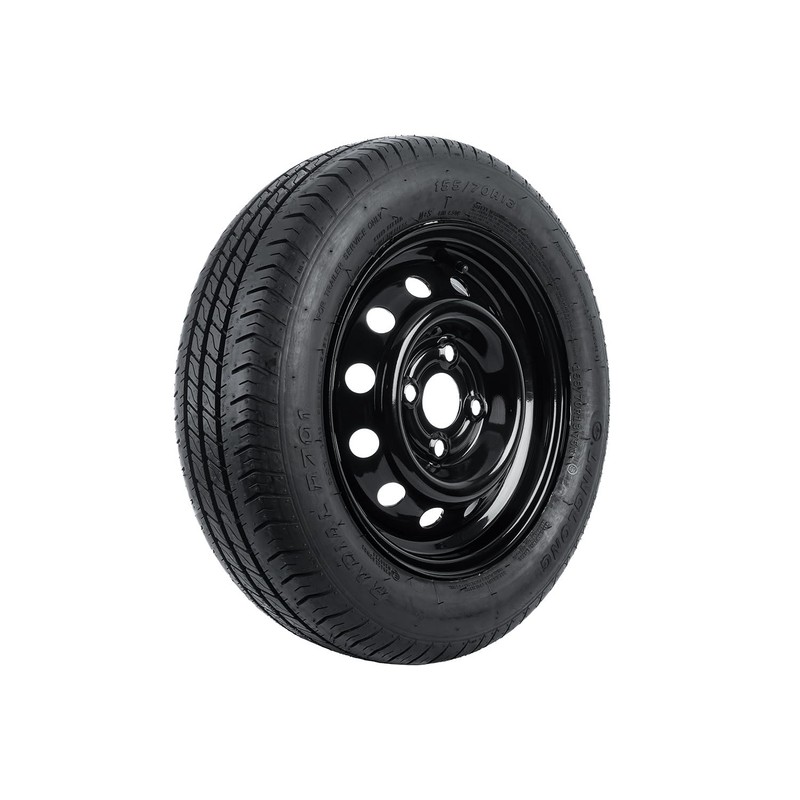 Unitrailer Complete wheel 155/70 R13 4x100 with black rim