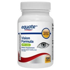 Equate Vision Formula with Lutein, Eye health and vision support Tablets 240 Ct