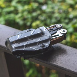 Unbranded Clip & Carry Kydex Multitool Sheath fits Leatherman MUT - USA Made - Diamond Plate