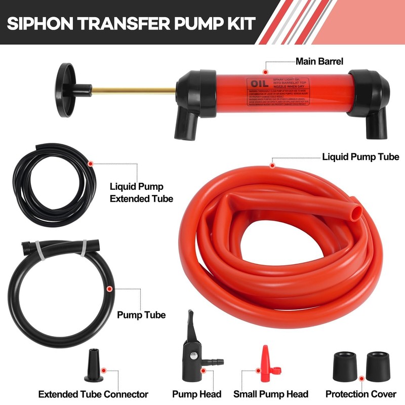LOZAGU Multi-Use Siphon Pump Fluid Transfer Pump, Siphon Fuel Transfer