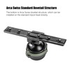 3.1 inch Keymod to Arca Swiss Rail Mount Plate Adapter
