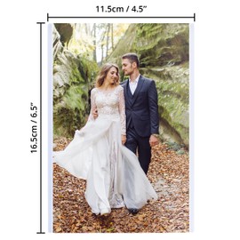 BELLE VOUS Pack of 14 Transparent Magnetic Picture Frames for Fridge - For 10 x 15 cm Photos - Collage Magnet Picture Frame for Cooling and Metal Surfaces