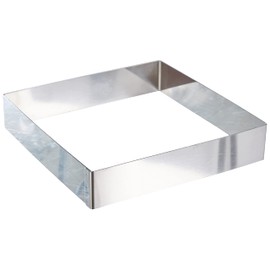 Lacor-68240-ST. STEEL SQUARE PASTRY MOULD 20X20 CMS.