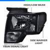 DOTCOM Headlights Assembly, Compatible with 2009-2014 Ford F150 09-14 Headlamp,