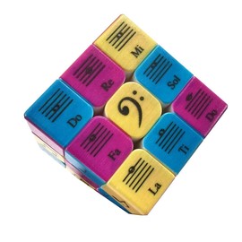 Speed Cube 3x3x3 Music Notes Design Magic Cube Puzzle,IQ Games Puzzles Relief Effec Gift Music Lovers Kids Adult Toys,5.6cm/2.2"