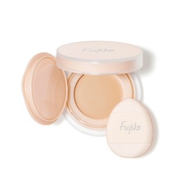 Fujiko Repair Pact 01 Light Beige, 0.1 oz (4.5 g) (with puff), Foundation, Repair, Cream, Moisturizing, Whitening, Tone Up