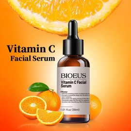 BIOEUS Vitamin C E Ferulic Acid Facial Serum, Vital Nutrients & Botanical Actives for Refreshment and Improve Skin Health, 30ml / 1.01oz - Specification: 4 pack
