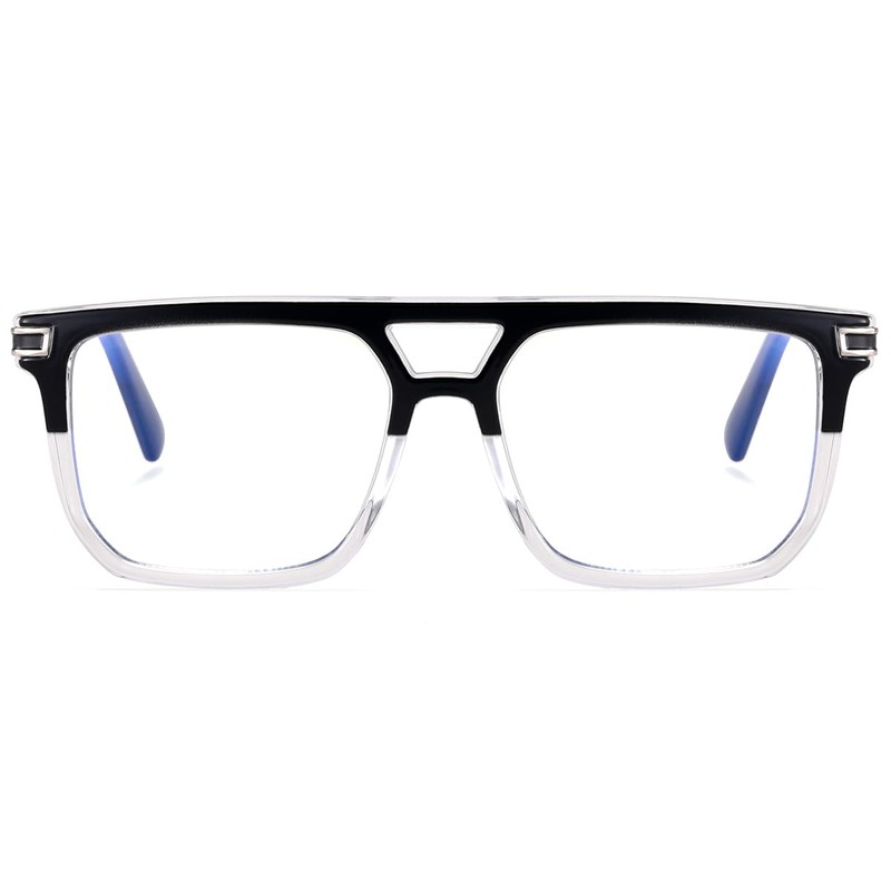 LIGOES TR90 Glasses Frame for Men Women Glasses Flattop Square