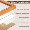 RICHFOCUS 4x6 Picture Frame, Natural Solid Teak Wood Picture Frame