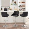 VECELO Bar Stools Set of 2 Adjustable Counter Kitchen Dining