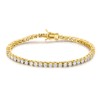 Gemsme 18K Gold Plated 3.0 Cubic Zirconia Classic Tennis Bracelet