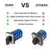 VictorsHome Changeover Selector Switch LW28-63 3 Position 12 Terminals Universal