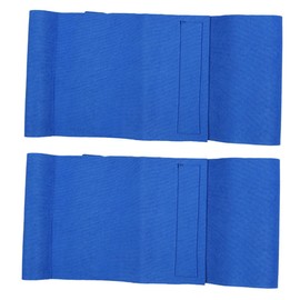 Generic 2Pcs Adjustable Therapy Support Brace Breathable Lumbar Back Support Belt for Relief Sweat Absorbing for Adults Blue