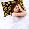Satin Pillowcase for Hair and Skin Standard Size Summer Sunflower