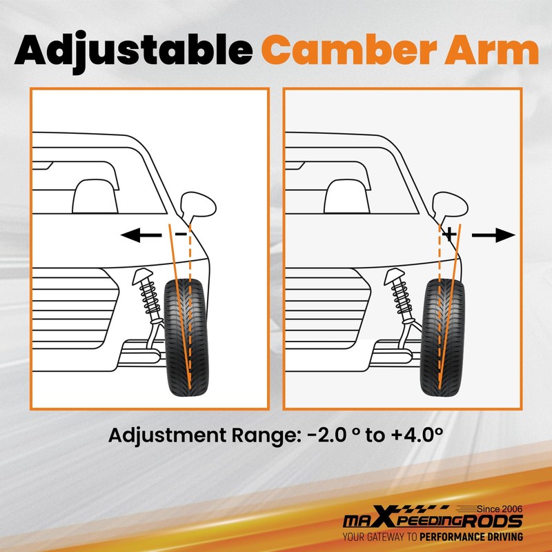 maXpeedingrods Rear Control Arm Toe Arm Adjustable for Honda Accord