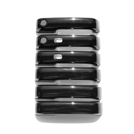 Trim Illusion Snap On Gloss Black Car Door Handle Cover Compatible with Ford F-150, F-250 Super Duty, F-350 Super Duty 2015-2022, DH6245BLK