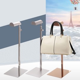 Purse Display Stand, Handbag Display Stand Display Rack Stainless Steel Adjustable Bag Stand Holder Racks Table Top Display Stands for Vendors