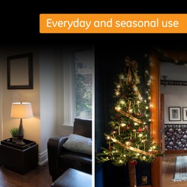 GE 24-Hour Indoor Plug-in Mechanical Timer, Big Button for Easy Programing, 1 Polarized Outlet, 30 Minute Intervals, Daily On/Off Cycle, for Lamps, Portable Fans, Seasonal Lights, 15076, Big Button 1-Outlet | Gray/White