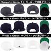 Otto Flat Visor Snapback Cap, Navy / Brim lining green