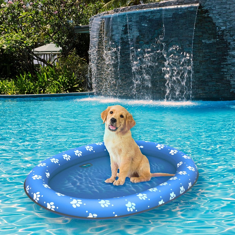 Pet Soft Dog Float Raft - Inflatable Dog Swimming Float
