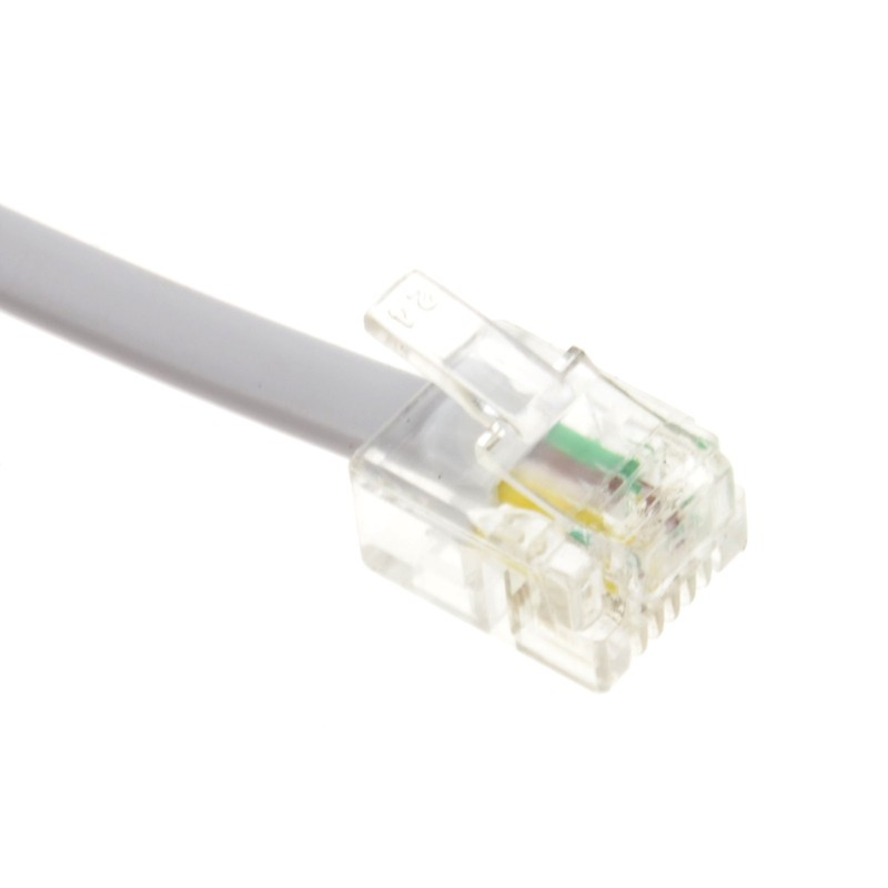 kenable 4 Wire BT Plug to RJ11 Crossover Telephone Cable
