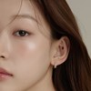Gold & Deer White Gold Green Cubic / 골드앤디어 화이트골드
