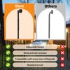 Dreamtrue Universal Keypad Mounting Post with Waterproof Cover, Height Adjustable