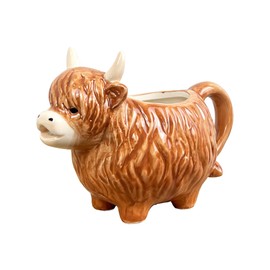 Novelty Gravy Boat Highland Cow Kitchen Decoration Accessories Sauce Jug Ornament Anmal Dining Table Tableware
