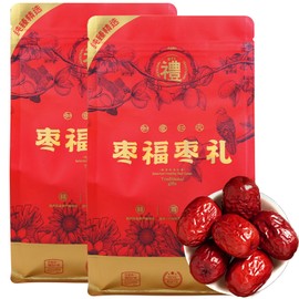Hee Creek Soft Naturally Sweet Jujube Date Red Dates 21oz/600g Dry Jujube Fruit for Snacks, Tea Beverage, Cooking Soup Porridge, Desert-grown in Western China, with Extreme Day-night Temperature Swings 大枣