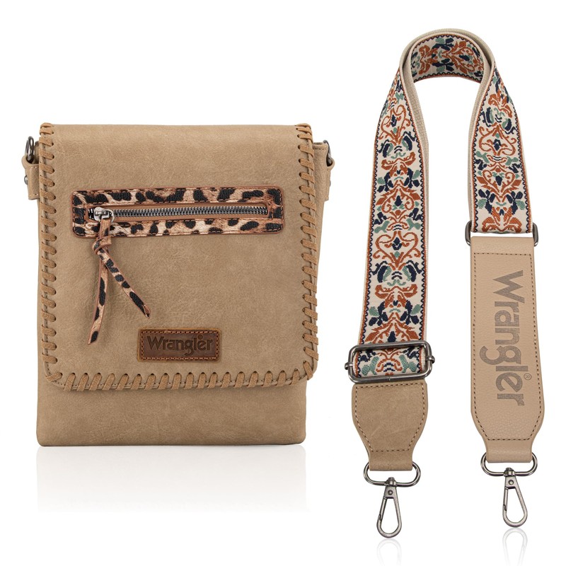Wrangler - Bolso cruzado para mujer, estilo clásico, tela a