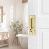 NCL Sliding Door Handle for Bath, Satin Brass Barn Door