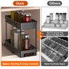 Spice Rack Organizer for Cabinet, 2 Pack Pull Out Spice