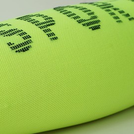 Luwint Running Calf Compression Sleeve, Breathable Shin Support Leg Sleeves Footless Socks, Neon Green, Men & Women (Medium)