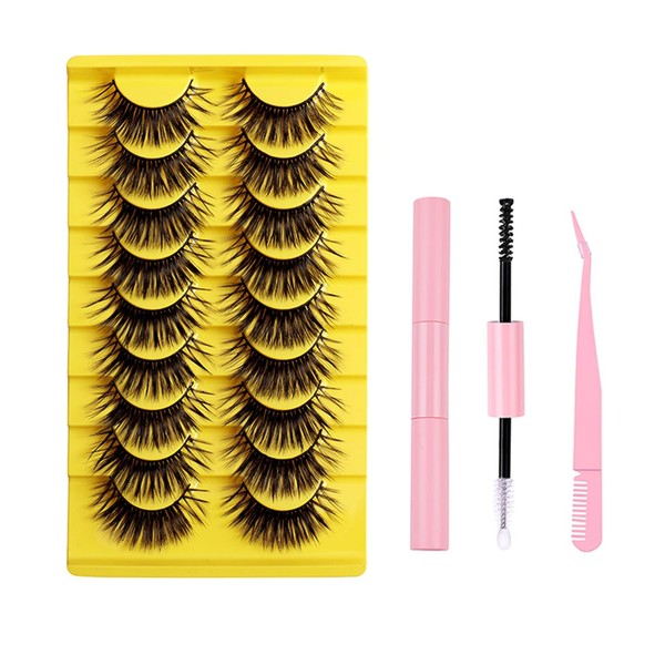 FAIRYGATE Lashes 9 Pairs 3D False Eyelashes Natural Look Russian