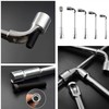 Aoktorkit 19mm L Shaped Angled Hex Socket Wrench,CRV Multifunction Tubular