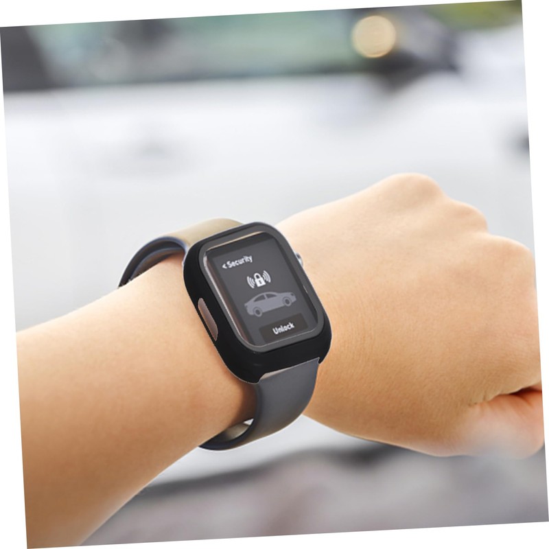 DOITOOL 2pcs Watch Case Screen Protector Case Glasswatch Protector Wrist