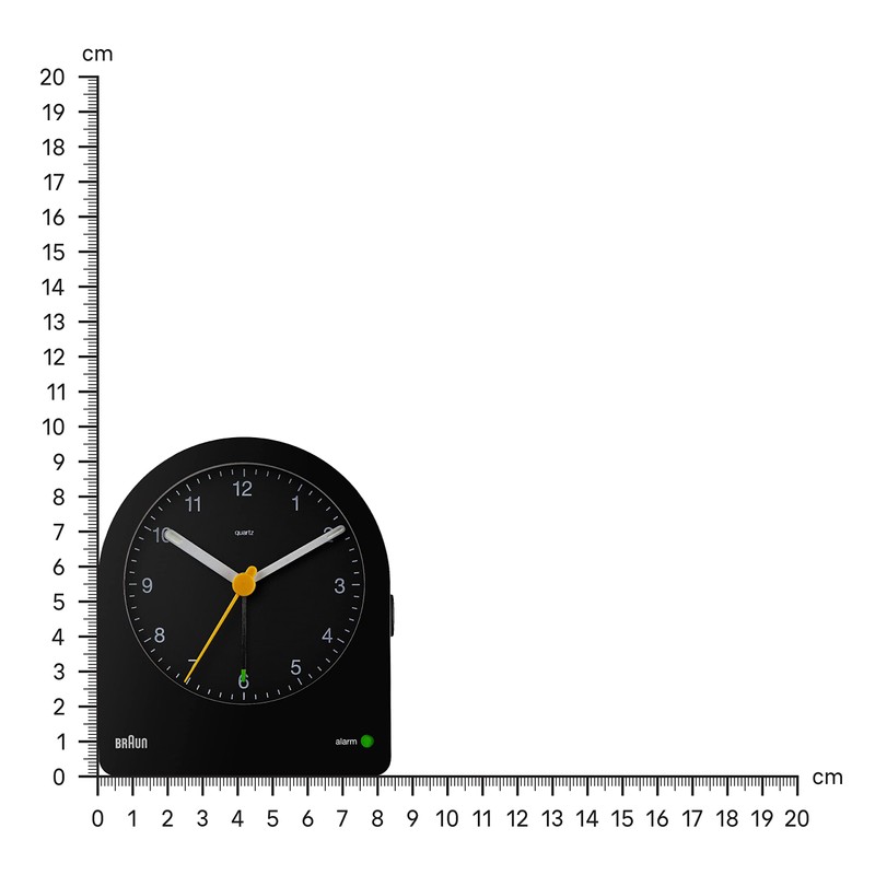 Braun Classic Analogue Alarm Clock with Snooze and Continuous Backlight,