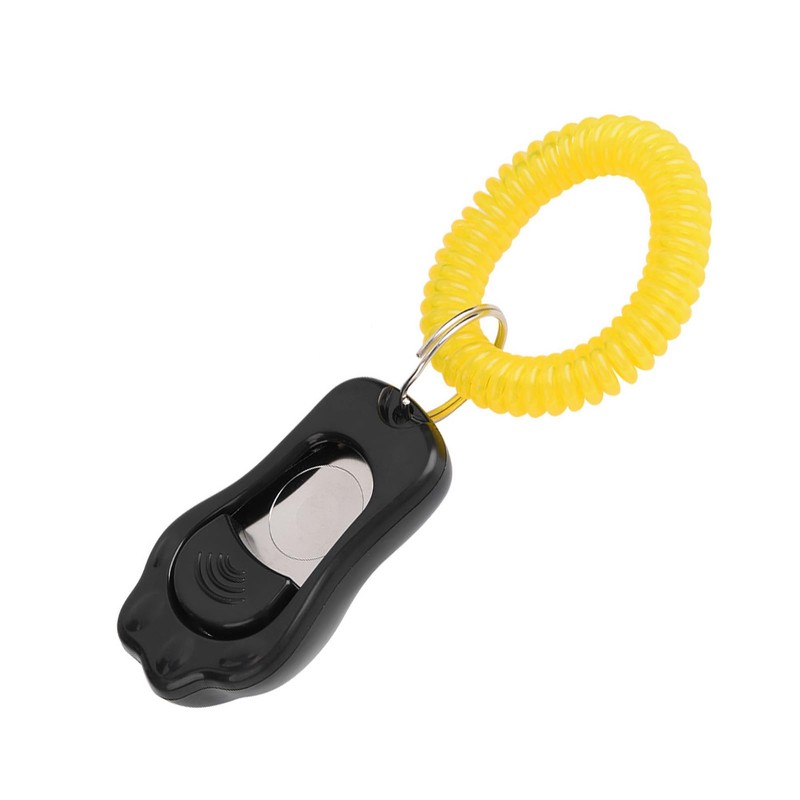Dog Training Clicker Adjustable 3 Gears Paw Shaped with Wrist