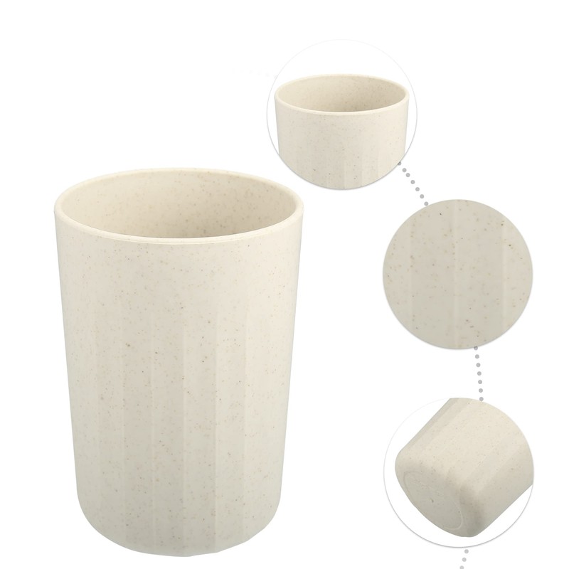VOCOSTE Bathroom Tumbler Wheat Straw Cup for Bathroom Toothpaste with
