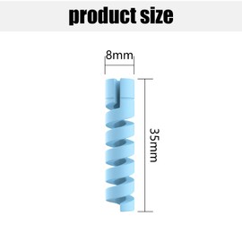 20 PCS Oxygen Concentrator Accessories, Cannula Accessories, Oxygen Tube Support Crimp Straightener, Oxygen Tube Support Crimp Straightener for Portable Oxygen Concentrator (Blue+Pink)