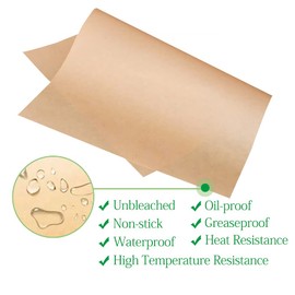 Lemecoo Unbleached Square Parchment Paper Sheets, 5 Inchx5 Inch Greaseproof Paper 500 Count , Non-Stick Hamburger Patty Paper for Freezing, Storing, Separate Burgers, Cookies