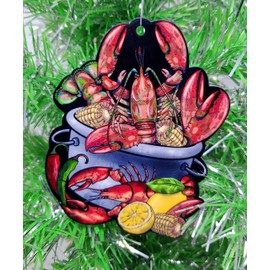 Crawfish Boil Christmas Ornament (C12)