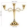 Metal Candle Holder 3 Arms High Gloss Retro Exquisite Candlestick