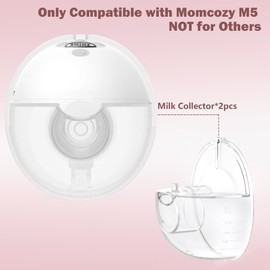 1 Piece Milk Catcher Cup Only Compatible with Momcozy M5, Portable Breast Pump Replacement Accessory, Not for Others (Collector)