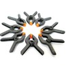Toolzone 8Pc 65mm (2-1/2") Black Plastic Clamp