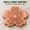 2-Pack Copper Bird Bath Disks with Triple-Point Support, 3.94 Inch