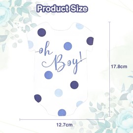 50Pcs Baby Prediction Cards, Baby Shower Party Gifts Cards, Advice for New Parents Cards, Baby Shower Game Party Decorations (Blue-50Pcs)