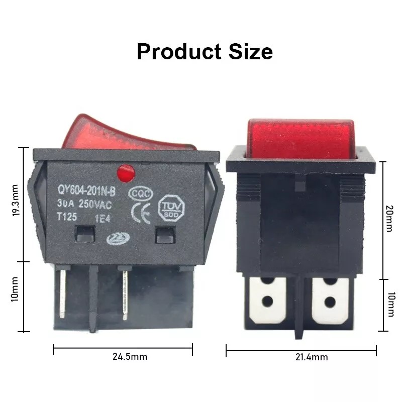 KQE 30A 250VAC welding machine kcd4 SPDT rocker switches QY604-201N-B
