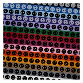 Bowling Ball Satin Ribbon for Bows Gift Wrapping DIY Craft Projects - 3 Yards - White Ribbon/Black Printing - 1 Inch Width